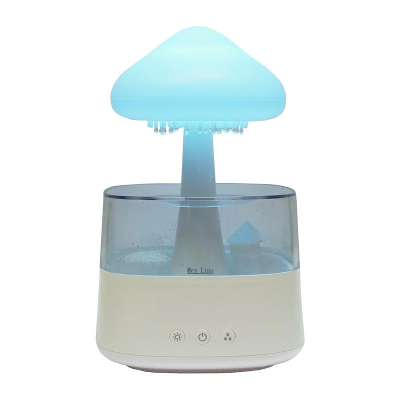 Mushroom Rain Cloud Humidifier - White - إضاءة
